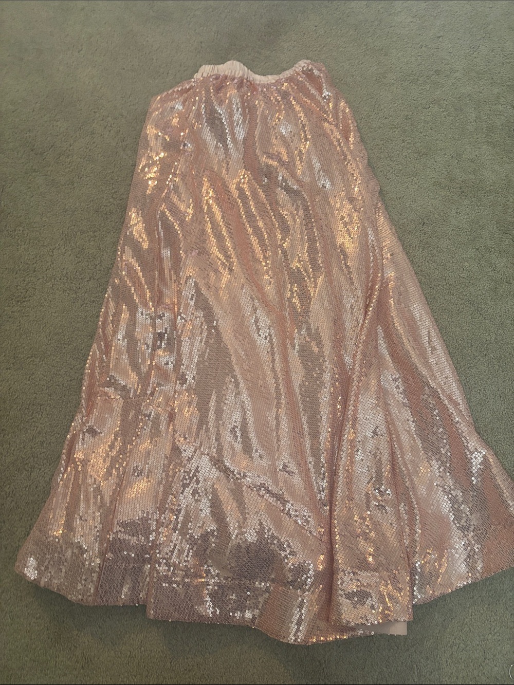 Sequined Pink A-Line Skirt- girls 8-10